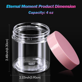 Close-up of Eternal Moment 4oz jar with pink lid