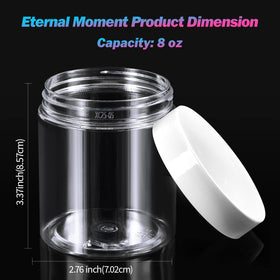 Close-up of Eternal Moment plastic jar lid with foam liner