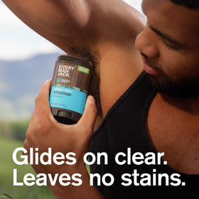 Close-up of Every Man Jack Aluminum Free Deodorant ingredients