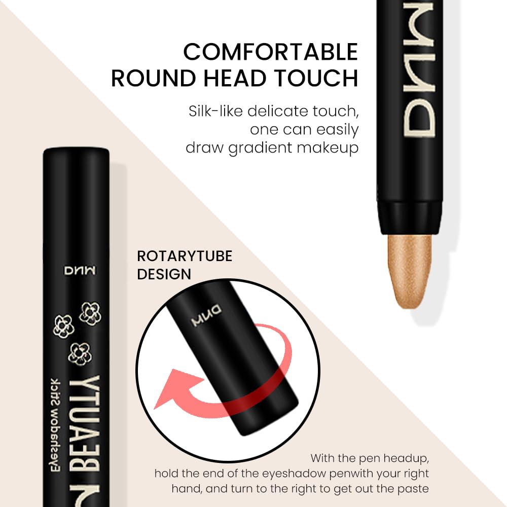 Close-up of evpct Cream Eye Shadow Stick in Light Khaki