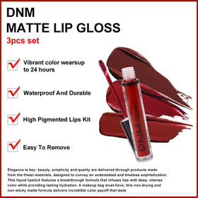 Close-up of evpct Dark Deep Ruby liquid lipstick tube