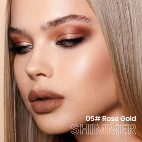 Close-up of evpct eyeshadow stick showing bronze gold colour