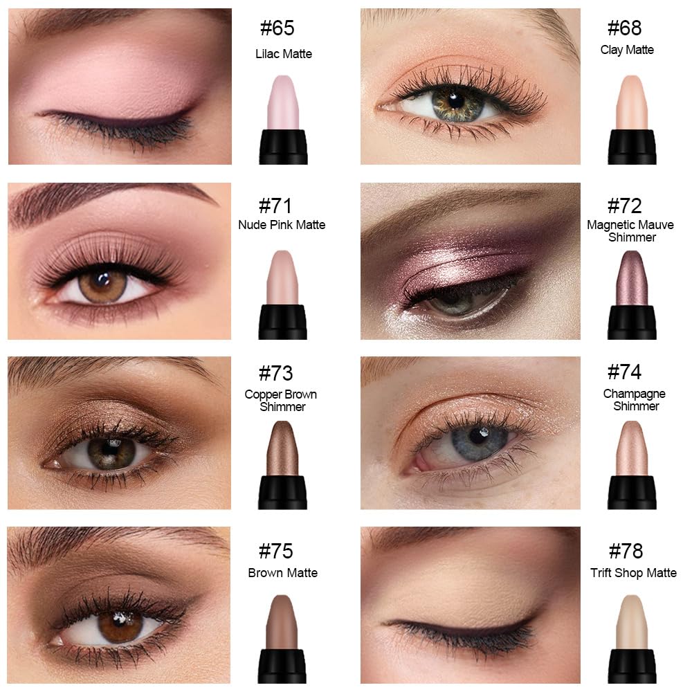 Close-up of evpct eyeshadow sticks in nude pink and rose gold