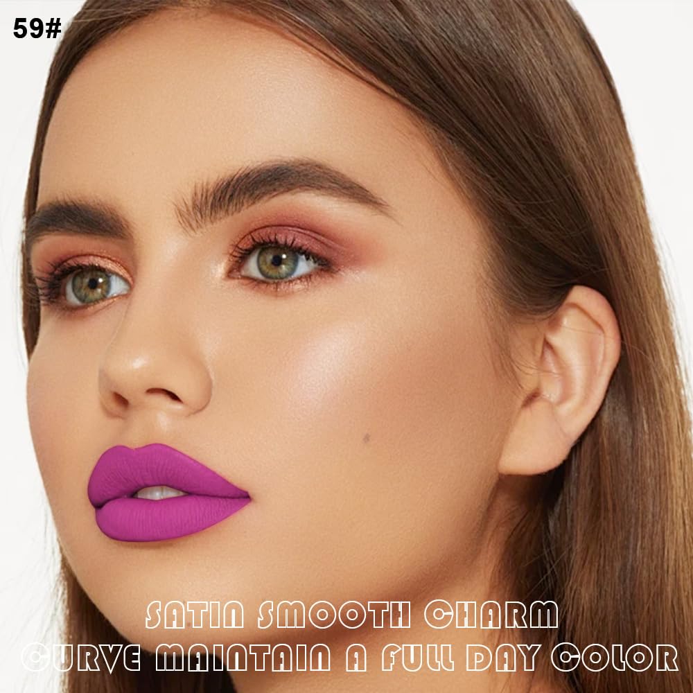 Close-up of evpct Fuchsia Red liquid lipstick applicator