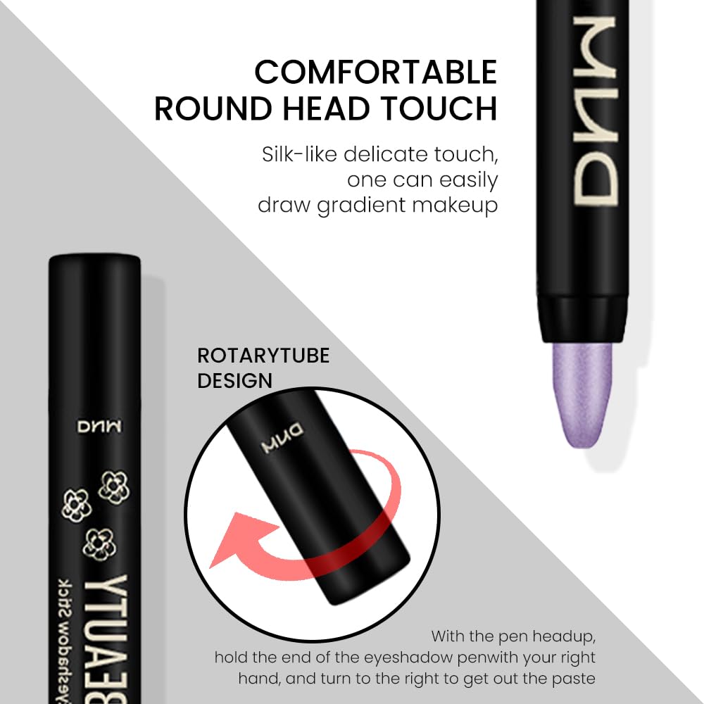 Close-up of evpct Light Purple Shimmer Cream Eye Shadow Stick tip