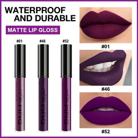 Close-up of evpct liquid lipstick showing matte finish