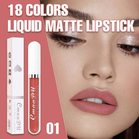 Close-up of evpct Liquid Matte Lipstick showing texture