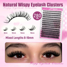 Close-up of FADLASH Lash Clusters with soft band
