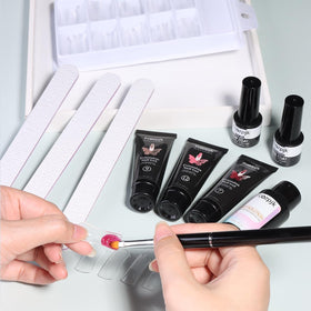 Close-up of Fcozpjk nail extension gel tubes