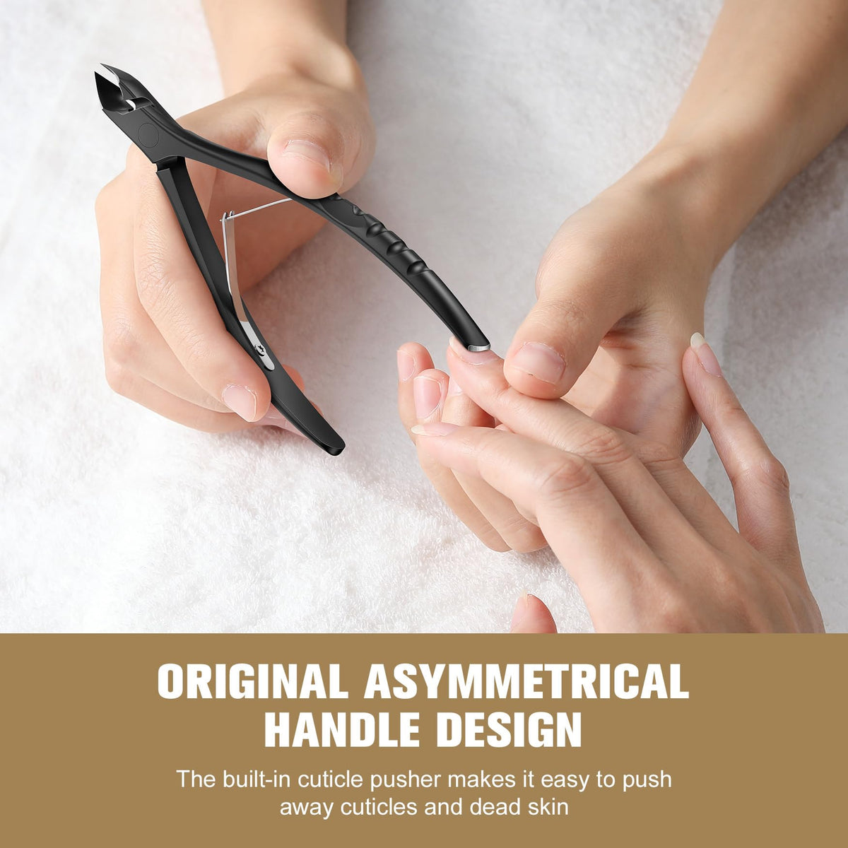 Close-up of FERYES cuticle nipper blade