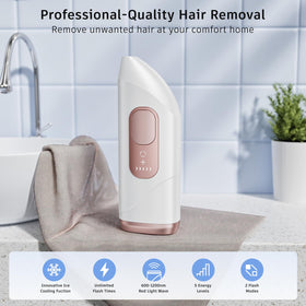 Close-up of Finequin Laser Hair Removal Device touch screen