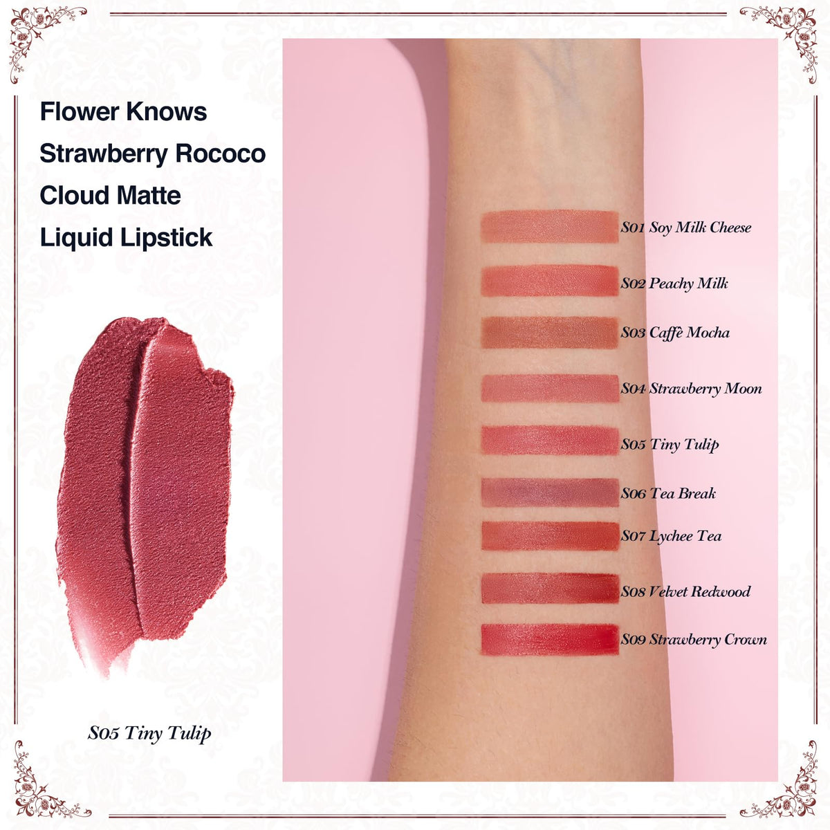 Close-up of Flower Knows Cloud Lip Cream applicator