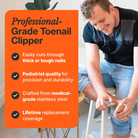 Close-up of Fox Medical Toenail Clippers surgical-grade blades