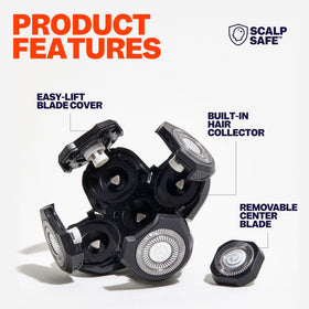 Close-up of Freebird FlexSeries ScalpSafe blade