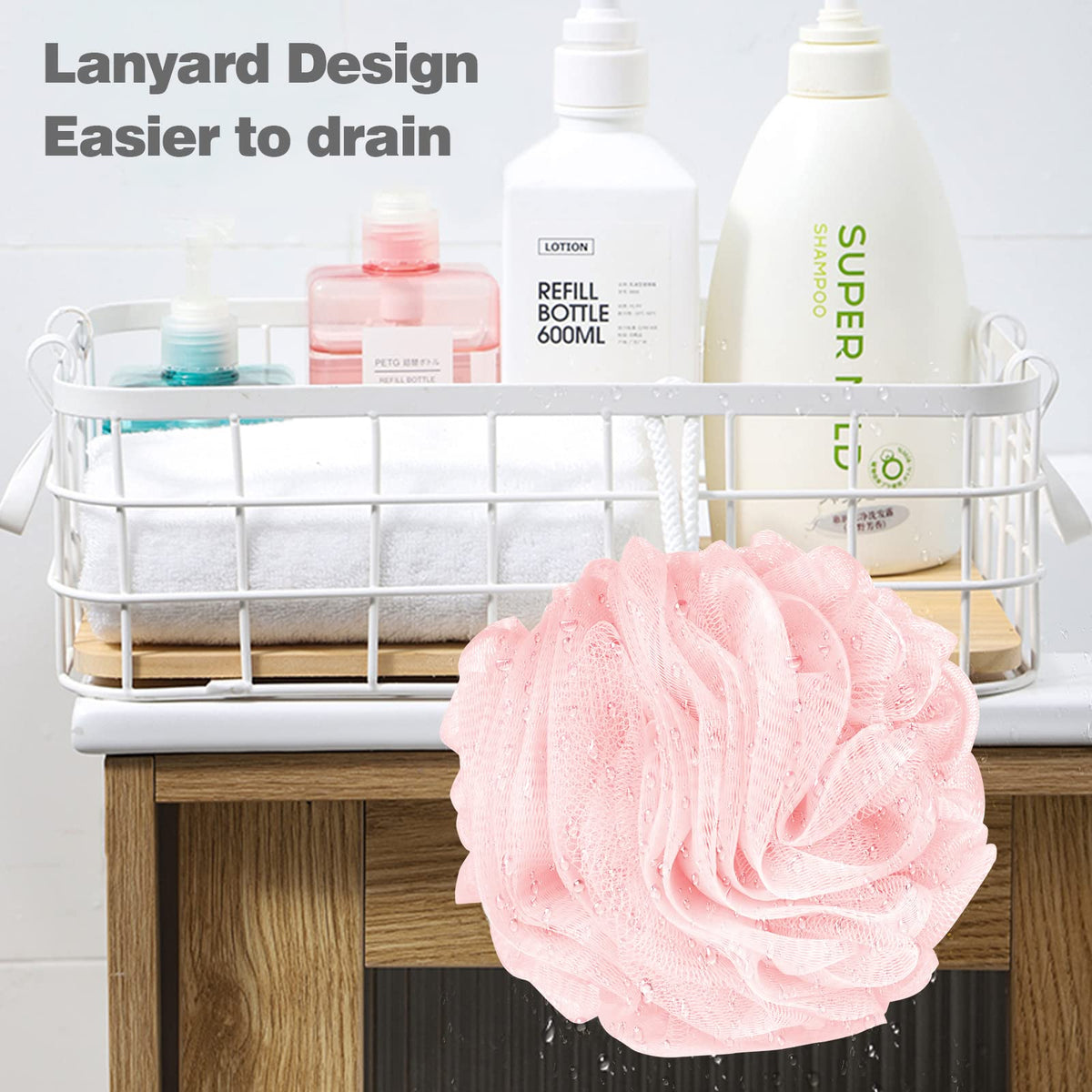 Close-up of Fu Store Loofah Sponge showing texture