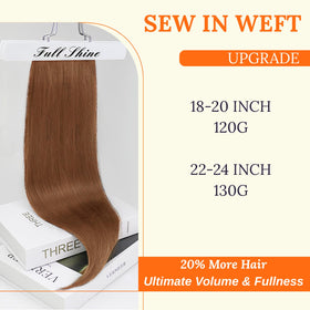 Close-up of Full Shine 20 Inch hair extensions showing texture