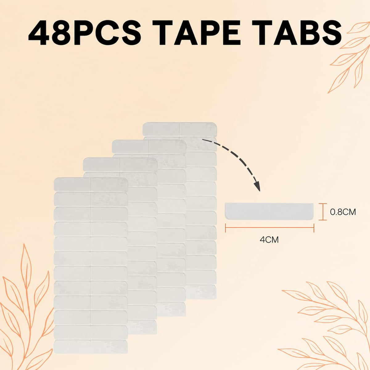 Close-up of Full Shine Double Sided Replacement Tape strips