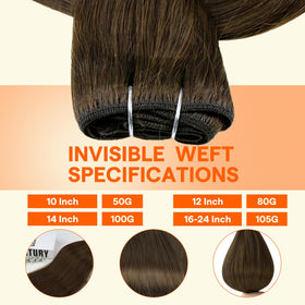 Close-up of Full Shine hair extensions showing texture