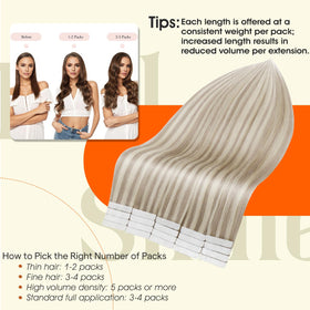 Close-up of Full Shine Hair Extensions tape