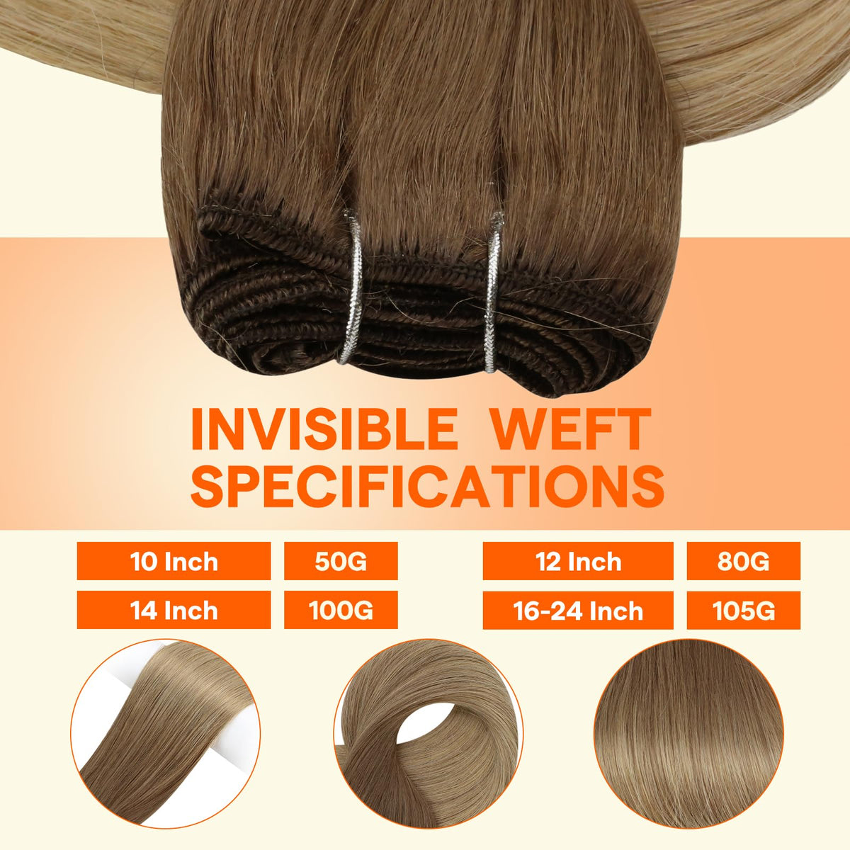 Close-up of Full Shine Hair Extensions texture