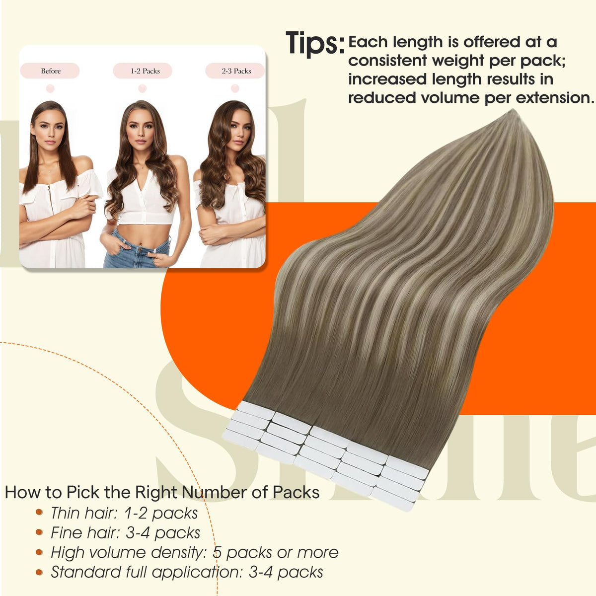 Close-up of Full Shine Tape In Extensions showing texture
