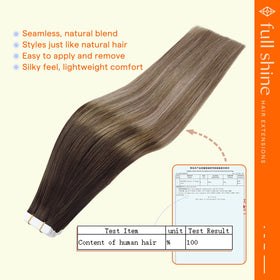 Close-up of Full Shine Tape in Hair Extensions tape detail