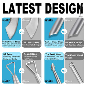 Close-up of GA&EN cuticle pusher spoon head