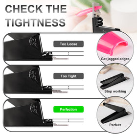 Close-up of GA&EN nail clipper handle
