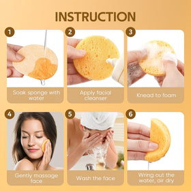 Close-up of GAINWELL facial sponge texture