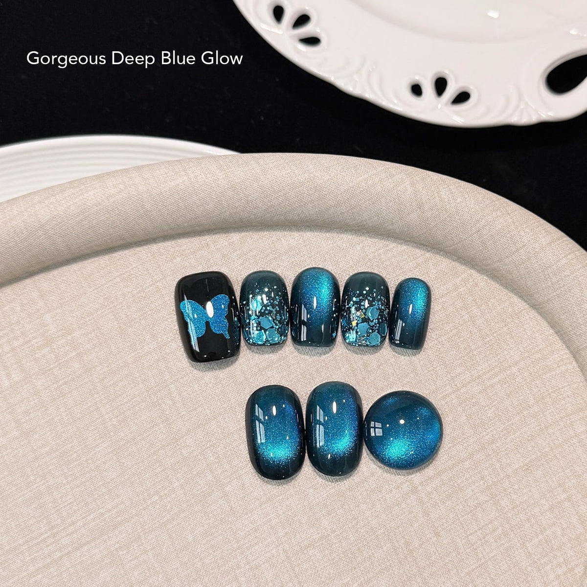 Close-up of GAOY Cat Eye Gel Nail Polish texture