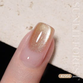 Close-up of GAOY Cat Eye Gel Nail Polish texture