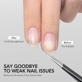 Close-up of GAOY Clear Builder Base Gel texture