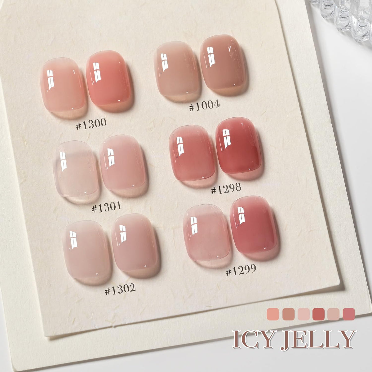 Close-up of GAOY gel polish bottle in nude pink shade