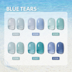 Close-up of GAOY gel polish bottles in various colours