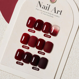 Close-up of GAOY gel polish showing glossy finish