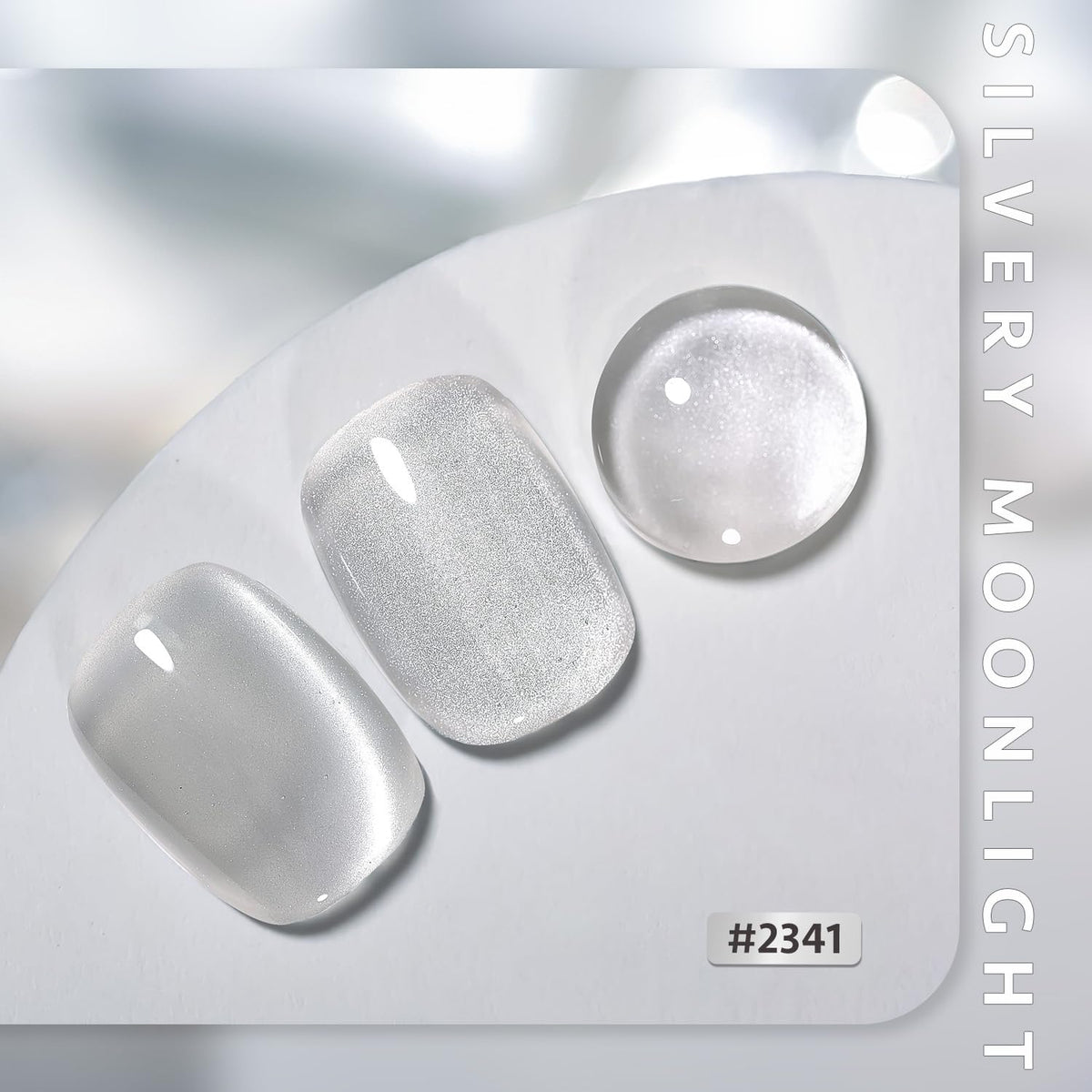 Close-up of GAOY Gel Polish showing holographic effect