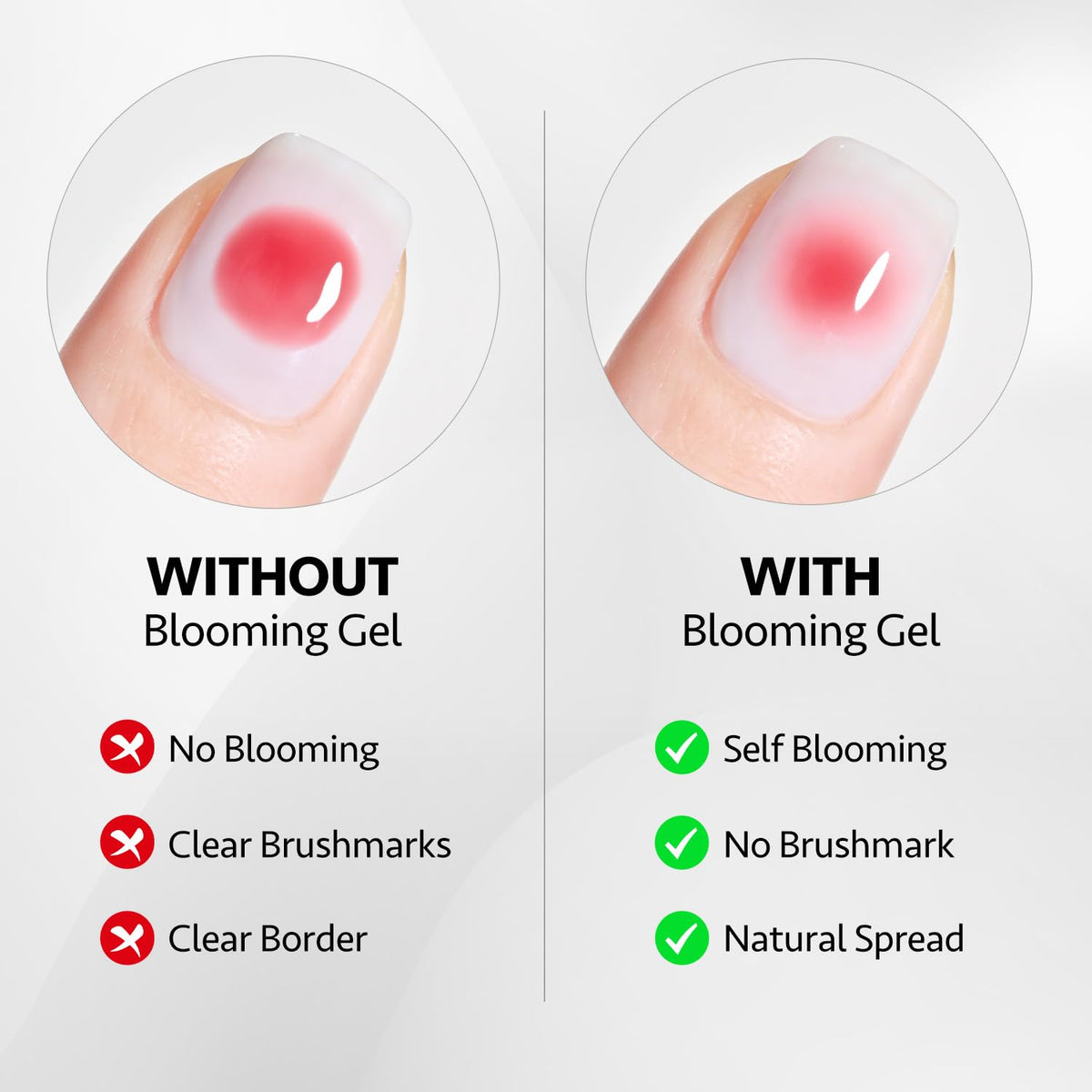 Close-up of GAOY Gel Top Coat glossy finish on nails