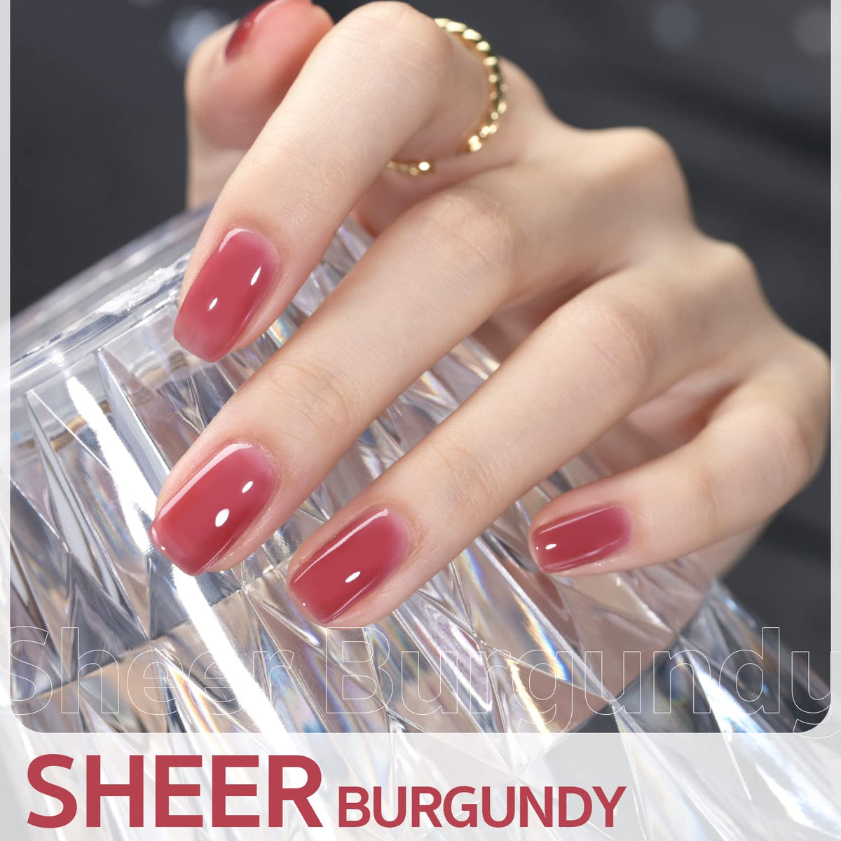 Close-up of GAOY Jelly Nude Gel Nail Polish brush