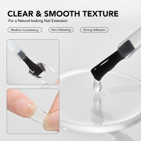 Close-up of GAOY Nail Glue Gel on a nail tip