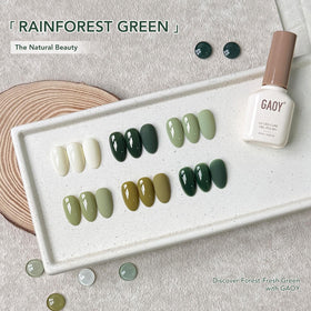 Close-up of GAOY shiny gel nail polish in vibrant colours