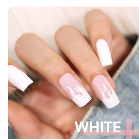 Close-up of GAOY White Gel Nail Polish texture