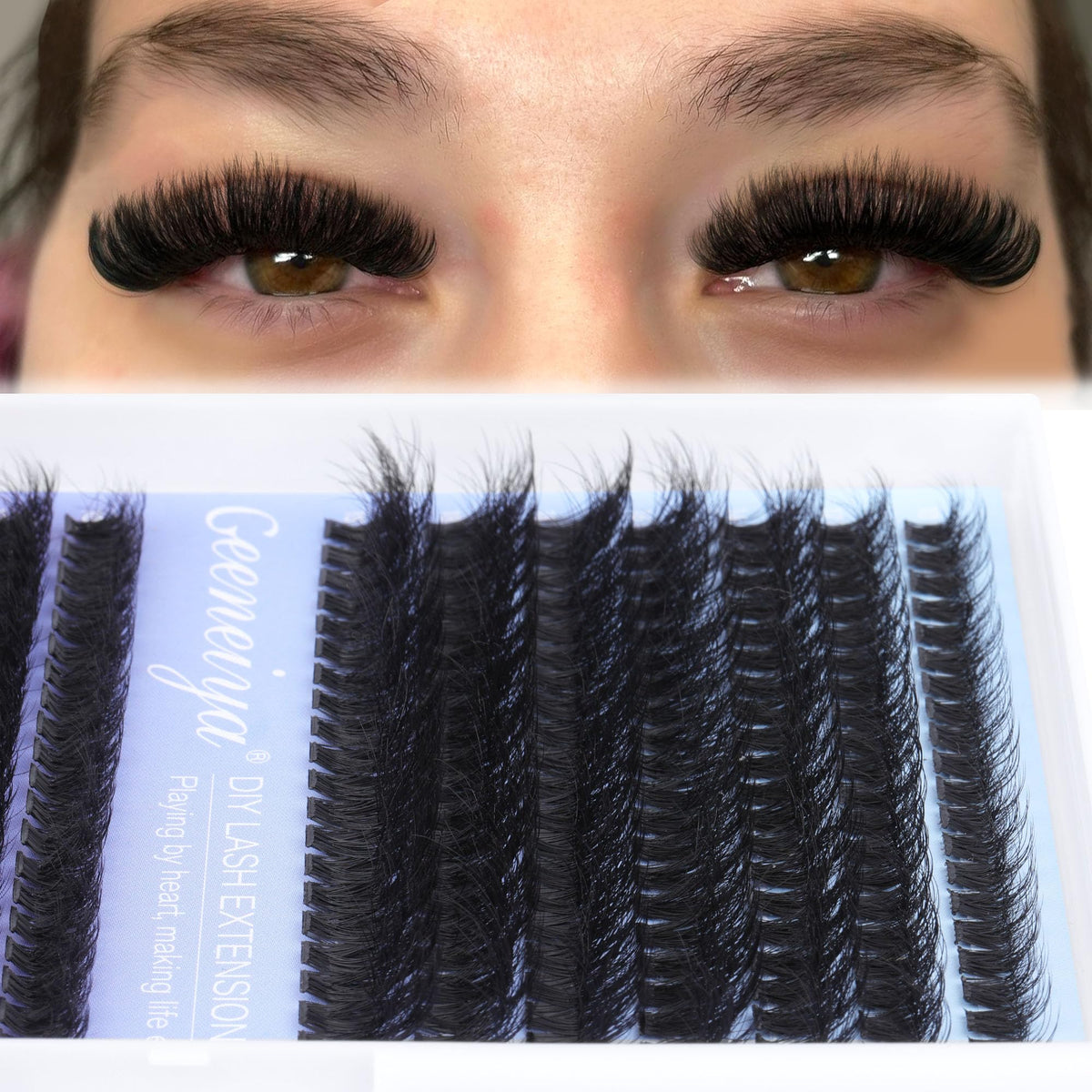 Close-up of Geeneiya lash bond and seal glue