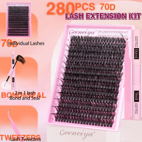 Close-up of Geeneiya lash bond and seal included in the kit