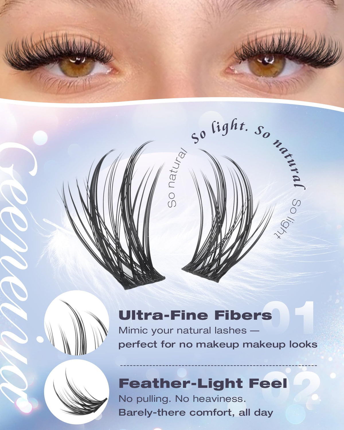 Close-up of Geeneiya lash bond and seal included in the kit