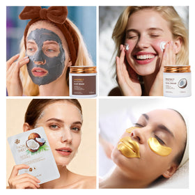 Close-up of gel lip mask from RA ROSA ACCA Coconut Skin Care Kit