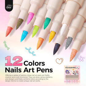 Close-up of GELLAKTIK Nail Art Pen showing fine tip