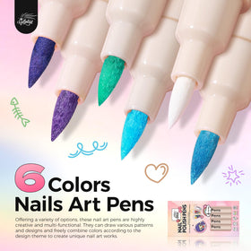 Close-up of GELLAKTIK Nail Art Pens 0.7mm fine tip
