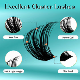 Close-up of GEMERRY D Curl lashes in the kit