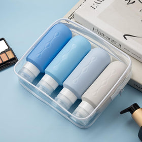 Close-up of Gemice silicone travel bottle wide opening
