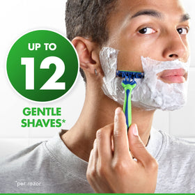 Close-up of Gillette Sensor3 Sensitive Razor's pivoting head